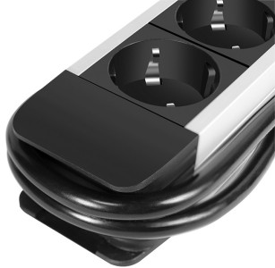 Multiprise 3 prises LogiLink avec écran LCD