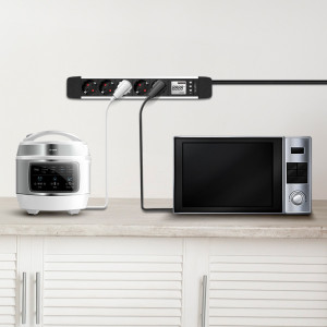 Multiprise 5 prises LogiLink avec écran LCD