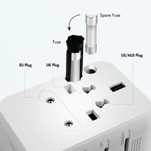 LogiLink Universal-Reiseadapter (EU/AUS/US/UK), 20 Watt