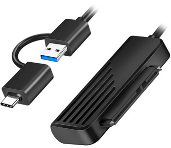 LogiLink USB 3.2 (Gen1) - SATA-Adapter, USB-A/USB-C - SATA