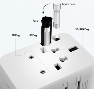LogiLink Universal-Reiseadapter (EU/AUS/US/UK), 70 Watt
