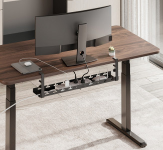 Rail de gestion des câbles sous le bureau LogiLink, extensible