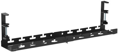 Rail de gestion des câbles sous le bureau LogiLink, extensible
