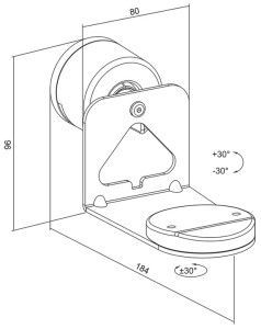 Support mural pour enceinte LogiLink pour SONOS ERA, blanc