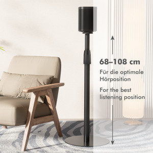 LogiLink Lautsprecher-Ständer für SONOS ERA, weiß