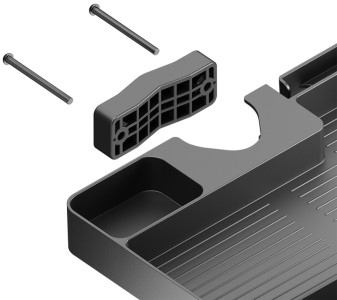 LogiLink Organizer zur Mastbefestigung, schwarz