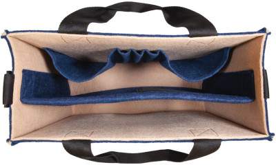 sigel Business-Filztasche Desk Sharing Bag Bicolor M, blau