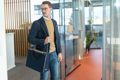 sigel Business-Filztasche Desk Sharing Bag Bicolor M, grau