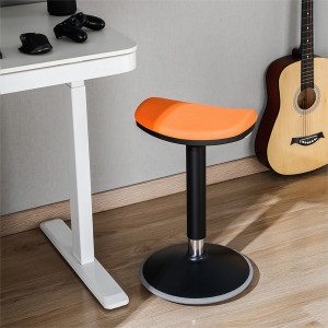 LogiLink Sitz-Steh-Hocker, höhenverstellbar, schwarz/orange