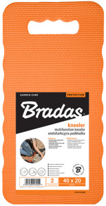 Bradas Planche pour genou, (L)400x(T)200x(H)20mm, orange
