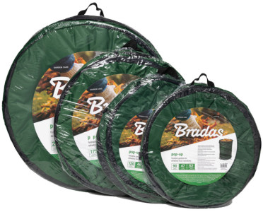 Bradas Sac à végétaux POP UP, 120 litres, vert foncé