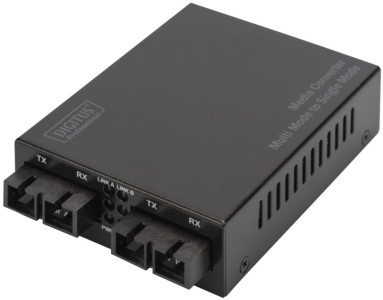 DIGITUS Convertiseur média Gigabit Multimode vers Singlemode
