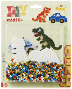 Hama Perles à repasser midi, assorti en 3 motifs, présentoir