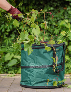 Bradas Sac à végétaux POP UP, 90 litres, vert foncé