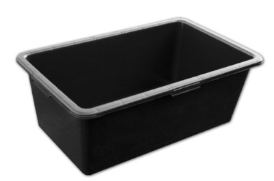 Bradas Auge de maçon, en PVC, 90 litres, noir