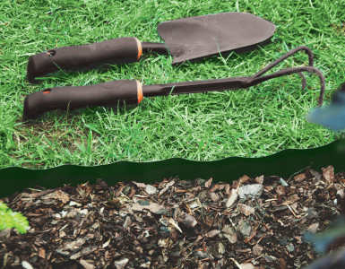Bradas Bordure de gazon, hauteur 150 mm, longueur 9 m, vert