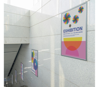 Fin de série : cadre pour affiche DURABLE, DIN A2, profil 25 mm