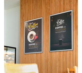 Fin de série : cadre pour affiche DURABLE, DIN A2, profil 25 mm