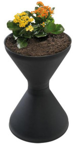 Fin de série : cendrier de sol APS DIABOLO, noir mat