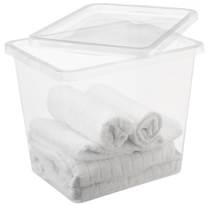 Fin de série : Boîte de rangement plast team BASIC BOX, 52 litres