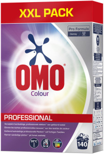 OMO Lessive en poudre Professional Color, 140 lavages, 7 kg