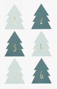 folia Stickers pour calendrier de l'Avent 