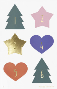folia Stickers pour calendrier de l'Avent 