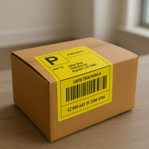 rillprint Étiquettes en rouleau Zebra, 102 x 152 mm, orange