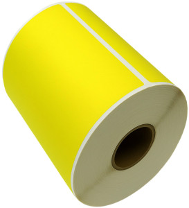 rillprint Étiquettes en rouleau Zebra, 102 x 152 mm, jaune
