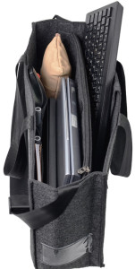 STOP Sacoche en feutre Business Desk Sharing Sac SUMBA, gris