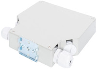 DIGITUS Boîte d'épissure pour rails DIN, pour 8 LC/DX, gris DIGITUS Boîte d'épissure pour rails DIN, pour 8 LC/DX, gris
