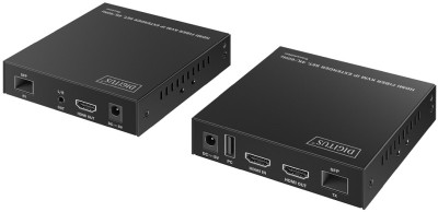 DIGITUS 4K HDMI IP Extender Set, Fiber, 300 m/40 km