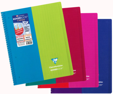 Clairefontaine Cahier KOVERBOOK TWIN, A4+, assorti