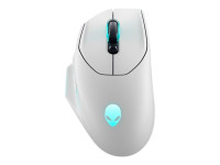 Dell : ALIENWARE WIRELESS GAMING MOUSE - AW620M (LUNAR LIGHT)