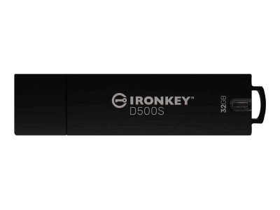 Kingston : 32GB IRONKEY D500S FIPS 140-3 LVL 3 (PENDING) AES-256