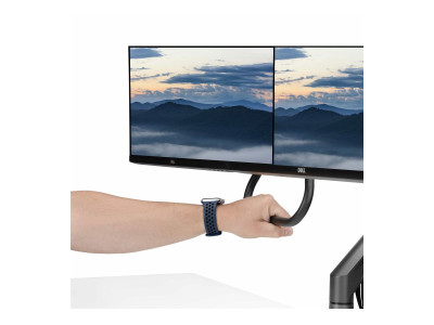 Startech : BRAS pour DOUBLE MONITEUR ECR ANS JUSQUA 27IN MAX 15KG