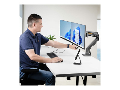 Startech : BRAS pour DOUBLE MONITEUR ECR ANS JUSQUA 27IN MAX 15KG