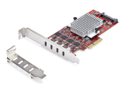 Startech : CARTE PCIE USB-C 4 PORTS USB 3.2 10 GBPS 4 CONTROLEURS USB