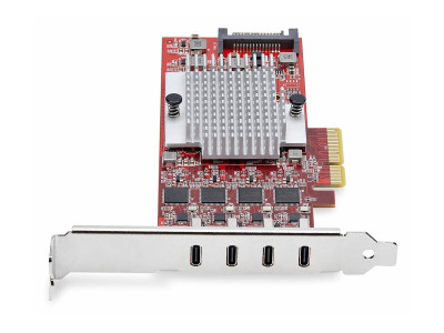 Startech : CARTE PCIE USB-C 4 PORTS USB 3.2 10 GBPS 4 CONTROLEURS USB