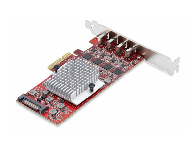 Startech : CARTE PCIE USB-C 4 PORTS USB 3.2 10 GBPS 4 CONTROLEURS USB
