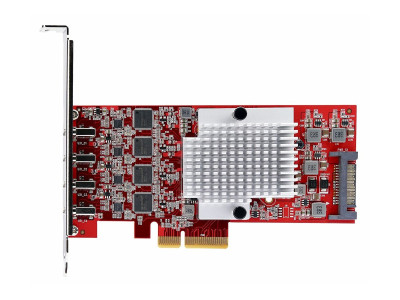 Startech : CARTE PCIE USB-C 4 PORTS USB 3.2 10 GBPS 4 CONTROLEURS USB