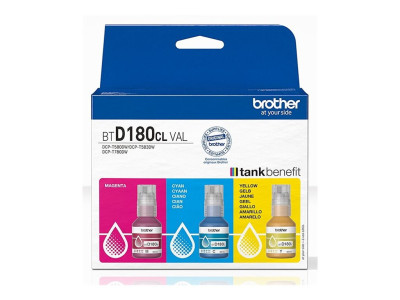 Brother : 3-pack OF CYAN MAGENTA et YELLOW INK BOTTLES (3 X 5000 PAG