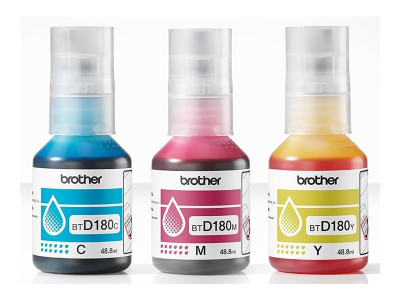 Brother : 3-pack OF CYAN MAGENTA et YELLOW INK BOTTLES (3 X 5000 PAG