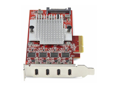 Startech : CARTE PCIE USB-C 4 PORTS USB 3.2 10 GBPS 4 CONTROLEURS USB