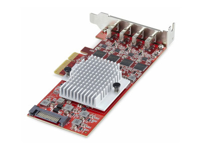 Startech : CARTE PCIE USB-C 4 PORTS USB 3.2 10 GBPS 4 CONTROLEURS USB