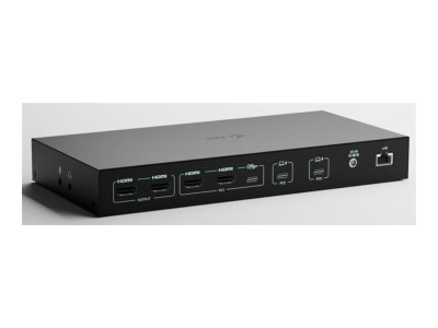 I-Tec : I-TEC USB-C KVM DOCKING STATION pour 3 HOSTS DUAL DISPLAY POWER D