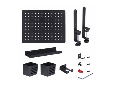 Startech : PANNEAU PERFORE A PINCES avec ACCESSOIRES 42 X 32 CM ACIER