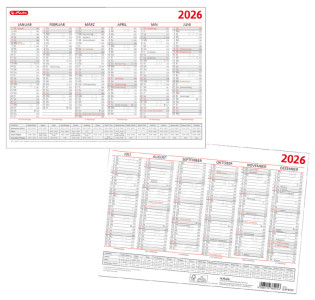 herlitz Tafelkalender 2026, DIN A4