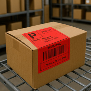 rillprint Étiquettes en rouleau Zebra, 102 x 152 mm, rouge