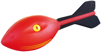SCHILDKRÖT Ballon javelot Vortex, noir/rouge